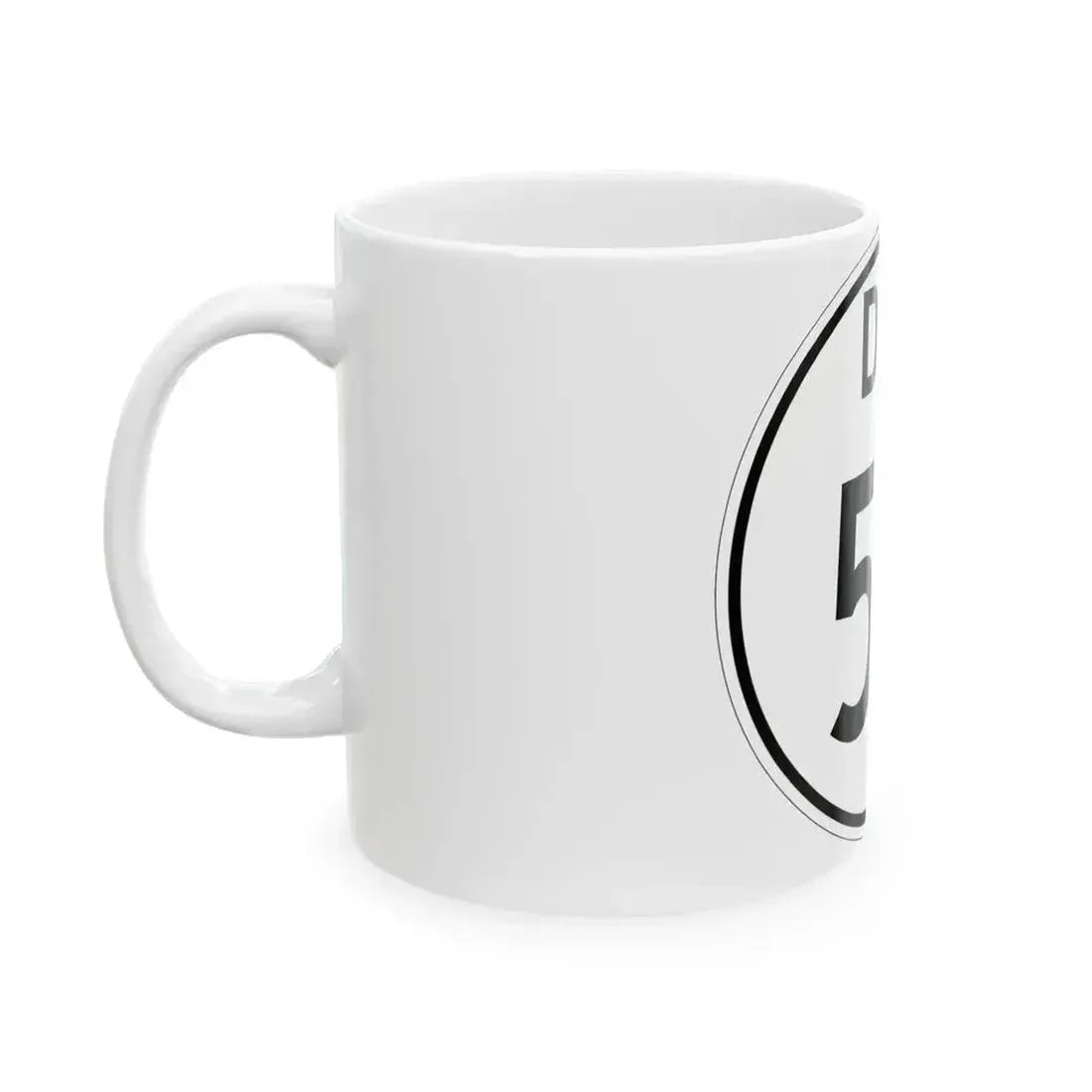 Delaware 54 1964 (Delaware) (Road Sign) White Coffee Mug - Go Mug Yourself