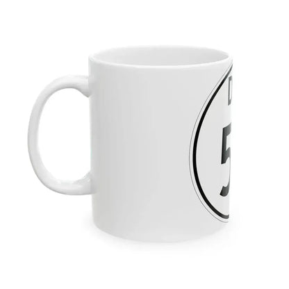 Delaware 54 1964 (Delaware) (Road Sign) White Coffee Mug - Go Mug Yourself