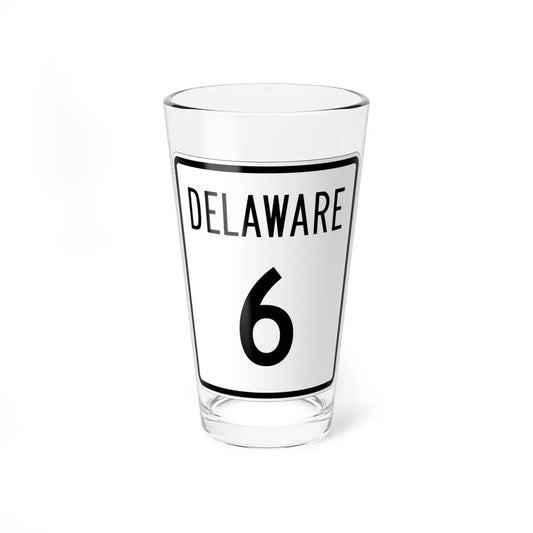 Delaware 6 1955 (Delaware) (Road Sign) Pint Glass 16oz 16oz - Go Mug Yourself