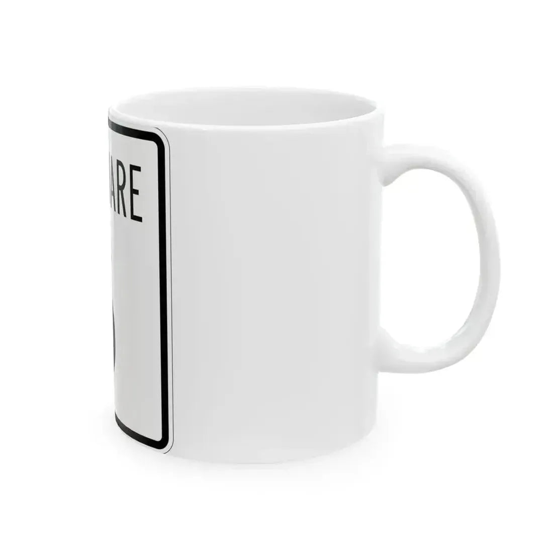 Delaware 6 1955 (Delaware) (Road Sign) White Coffee Mug - Go Mug Yourself