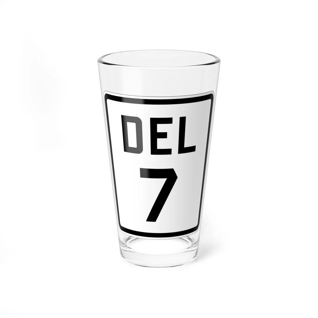 Delaware 7 1926 (Delaware) (Road Sign) Pint Glss 16oz 16oz - Go Mug Yourself