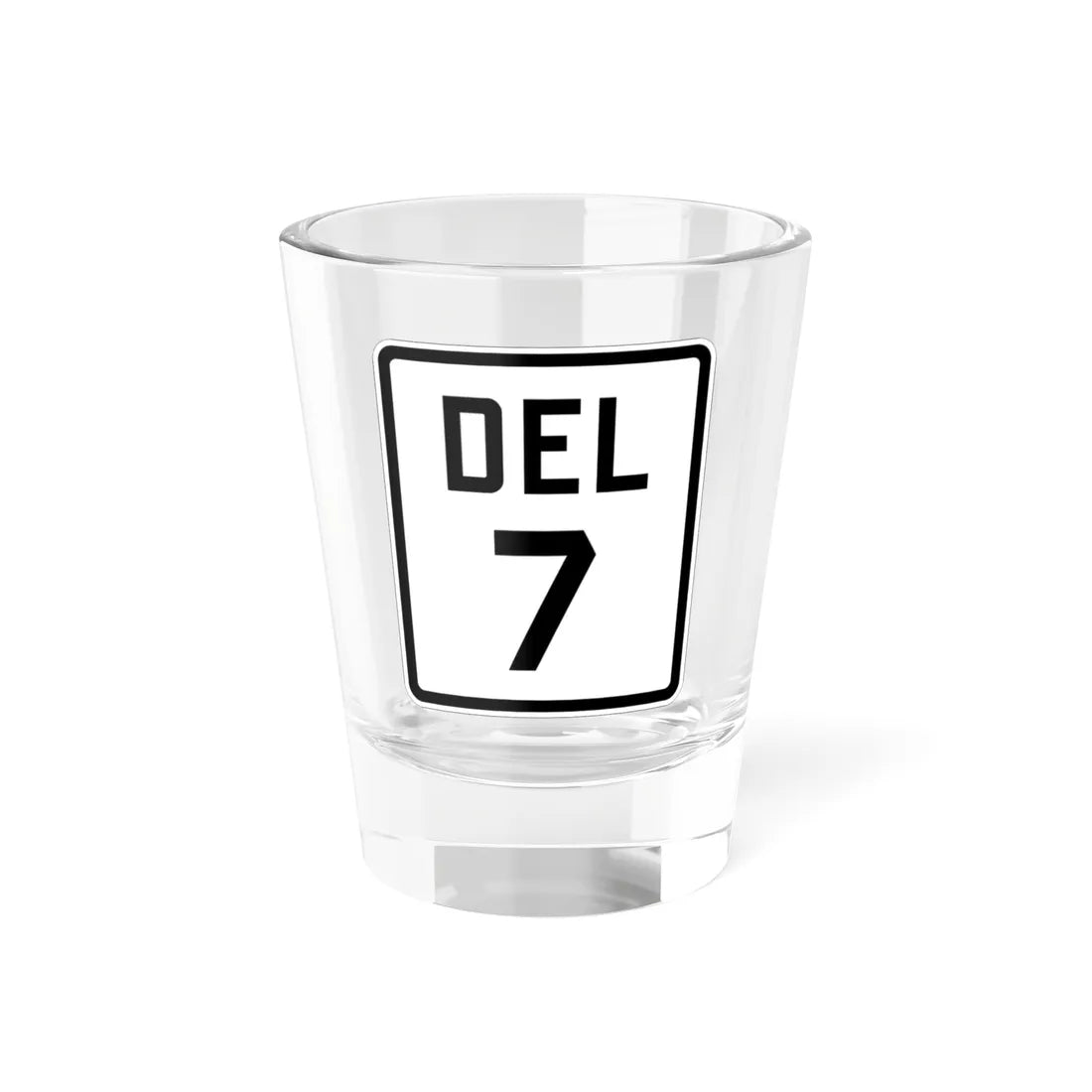 Delaware 7 1926 (Delaware) (Road Sign) Shot Glass 1.5oz 1.5oz - Go Mug Yourself