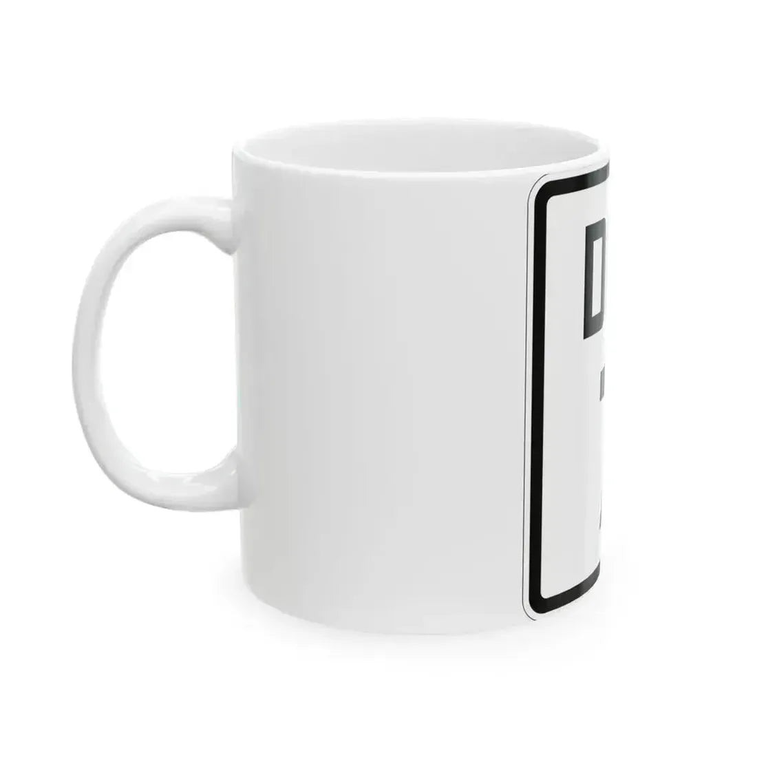 Delaware 7 1926 (Delaware) (Road Sign) White Coffee Mug - Go Mug Yourself