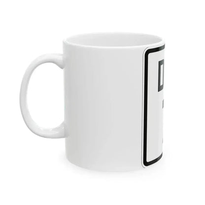 Delaware 7 1926 (Delaware) (Road Sign) White Coffee Mug - Go Mug Yourself