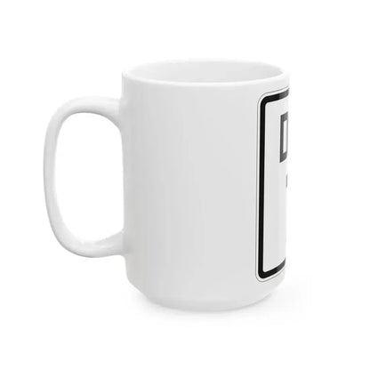 Delaware 7 1926 (Delaware) (Road Sign) White Coffee Mug - Go Mug Yourself