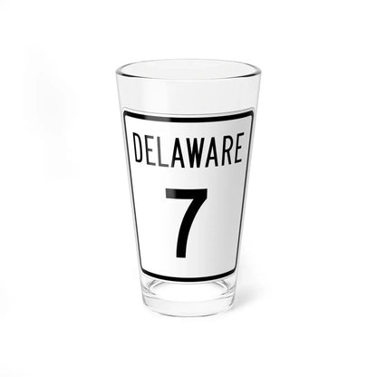 Delaware 7 1955 (Delaware) (Road Sign) Pint Glass 16oz 16oz - Go Mug Yourself