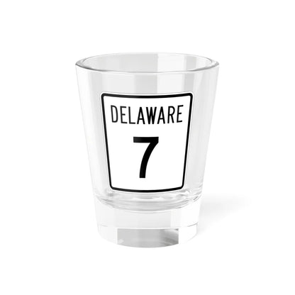Delaware 7 1955 (Delaware) (Road Sign) Shot Glass 1.5oz 1.5oz - Go Mug Yourself