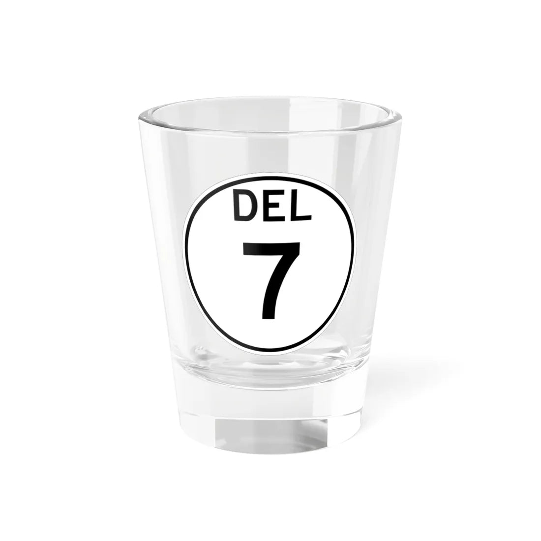 Delaware 7 1964 (Delaware) (Road Sign) Shot Glass 1.5oz 1.5oz - Go Mug Yourself