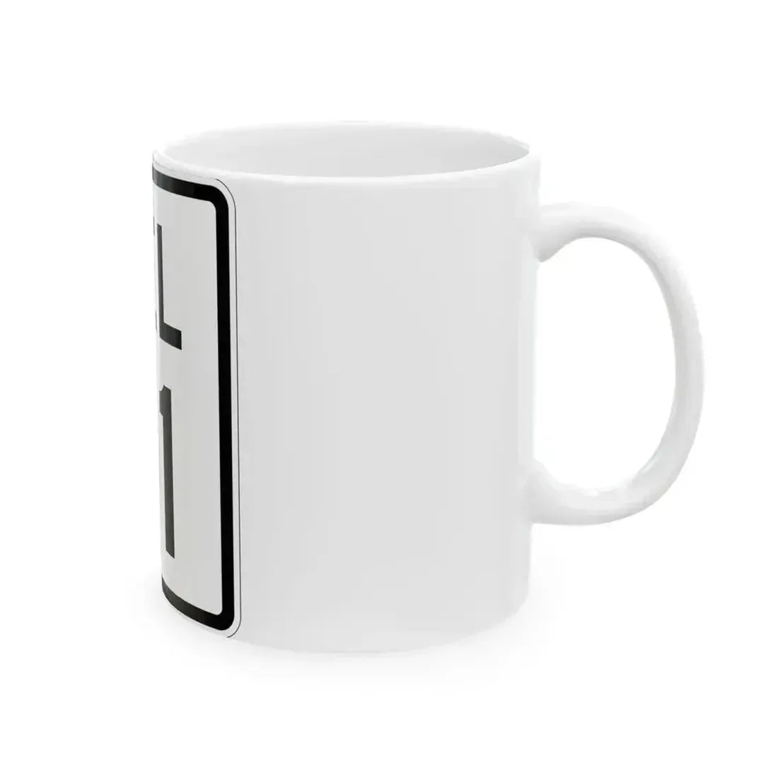Delaware 71 1926 (Delaware) (Road Sign) White Coffee Mug - Go Mug Yourself