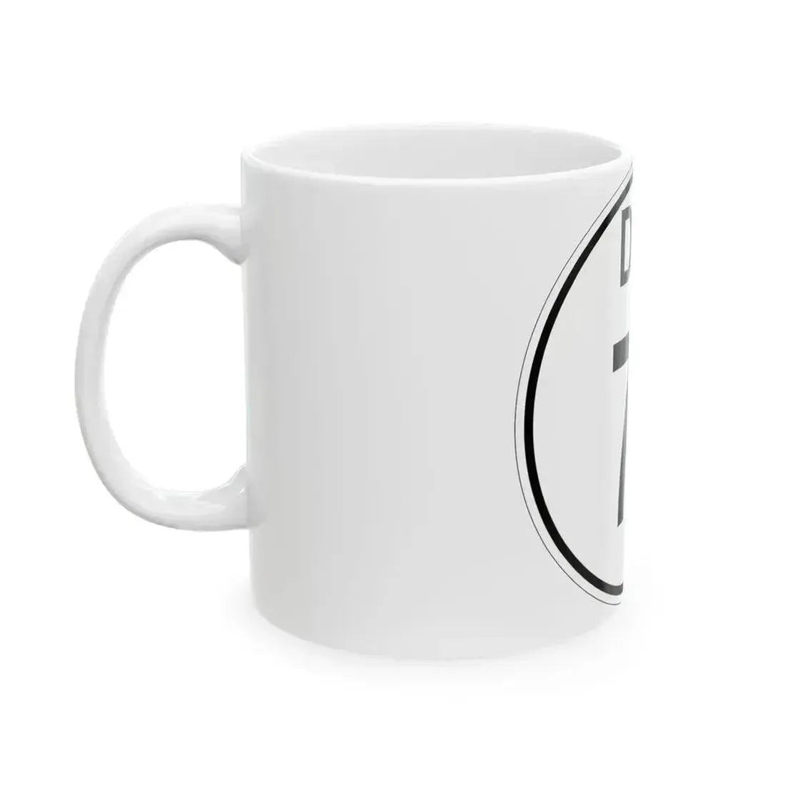 Delaware 71 1964 (Delaware) (Road Sign) White Coffee Mug - Go Mug Yourself