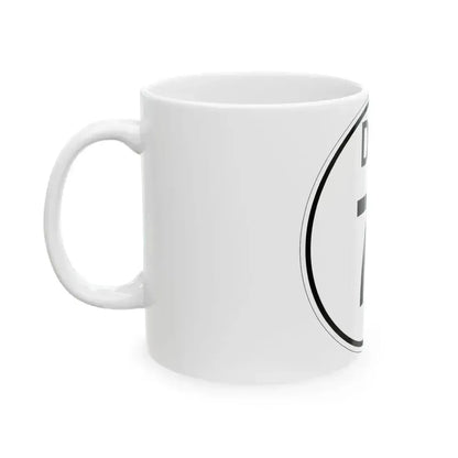 Delaware 71 1964 (Delaware) (Road Sign) White Coffee Mug - Go Mug Yourself