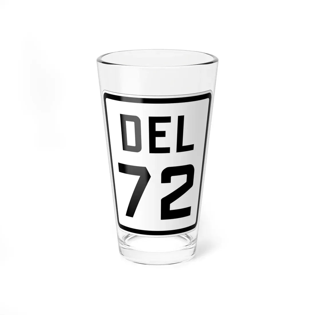 Delaware 72 1926 (Delaware) (Road Sign) Pint Glass 16oz 16oz - Go Mug Yourself