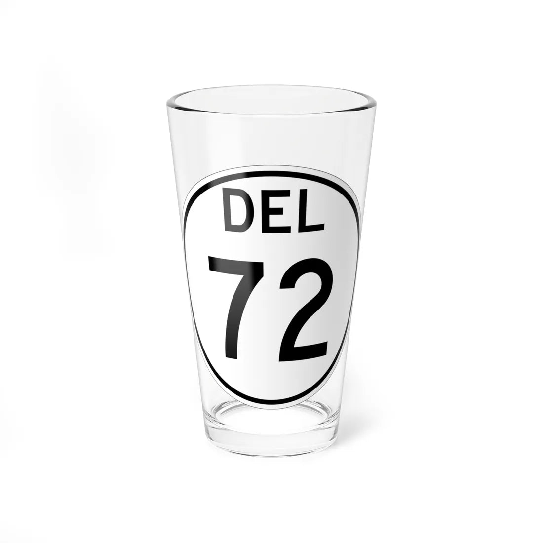 Delaware 72 1964 (Delaware) (Road Sign) Pint Glss 16oz 16oz - Go Mug Yourself
