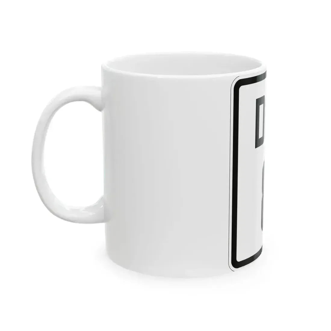 Delaware 8 1926 (Delaware) (Road Sign) White Coffee Mug - Go Mug Yourself
