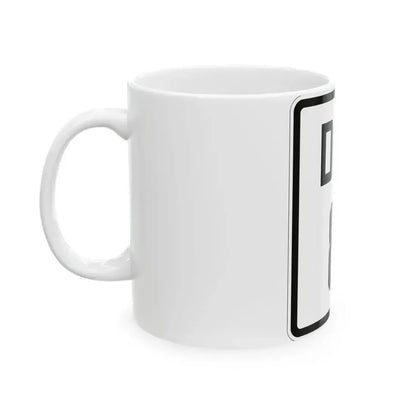 Delaware 8 1926 (Delaware) (Road Sign) White Coffee Mug - Go Mug Yourself
