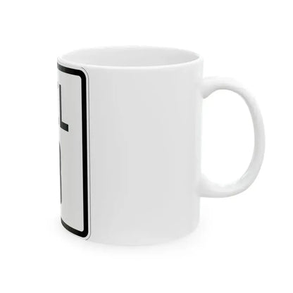 Delaware 8 1926 (Delaware) (Road Sign) White Coffee Mug - Go Mug Yourself