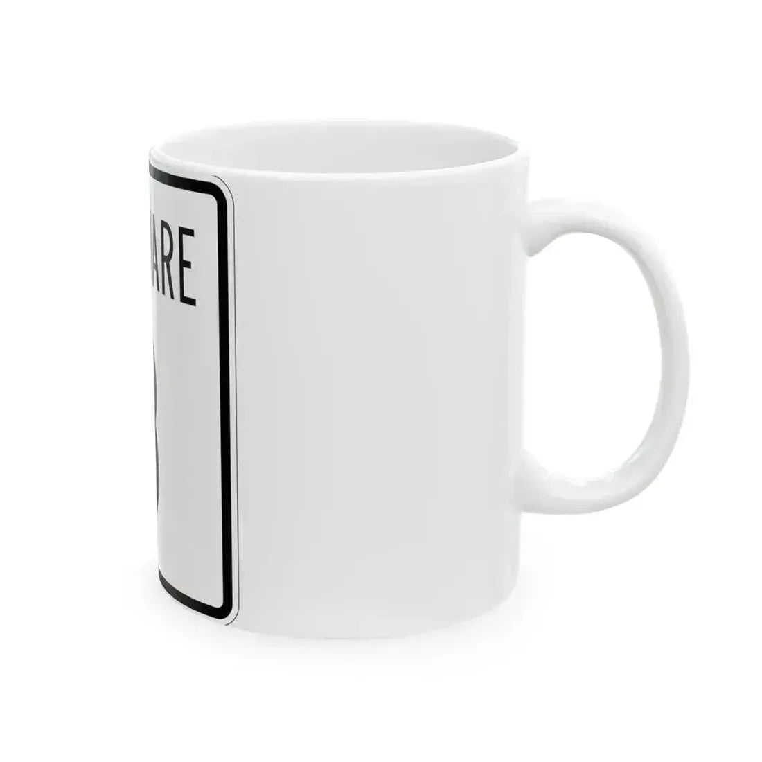 Delaware 8 1955 (Delaware) (Road Sign) White Coffee Mug - Go Mug Yourself
