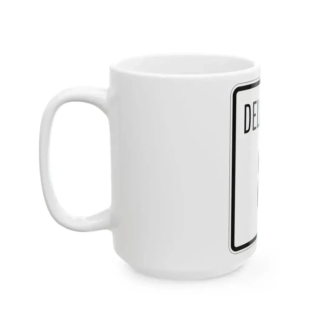 Delaware 8 1955 (Delaware) (Road Sign) White Coffee Mug - Go Mug Yourself