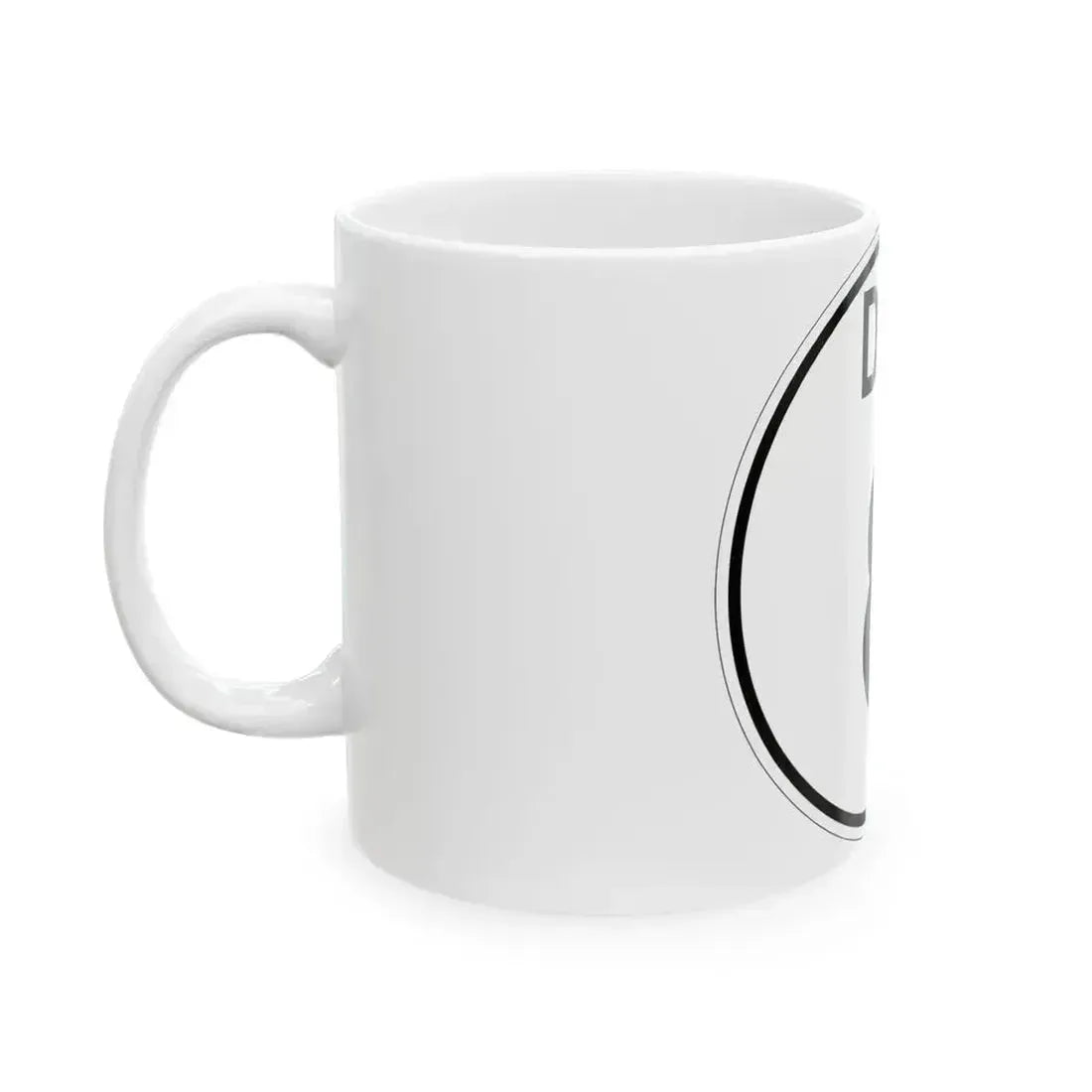 Delaware 8 1964 (Delaware) (Road Sign) White Coffee Mug - Go Mug Yourself