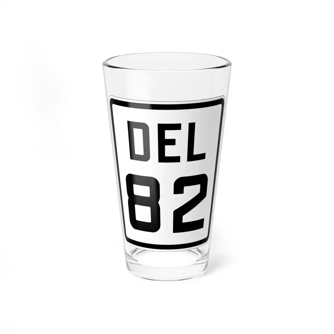 Delaware 82 1926 (Delaware) (Road Sign) Pint Glass 16oz 16oz - Go Mug Yourself