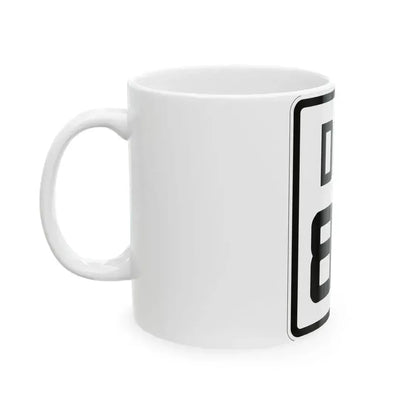 Delaware 82 1926 (Delaware) (Road Sign) White Coffee Mug - Go Mug Yourself