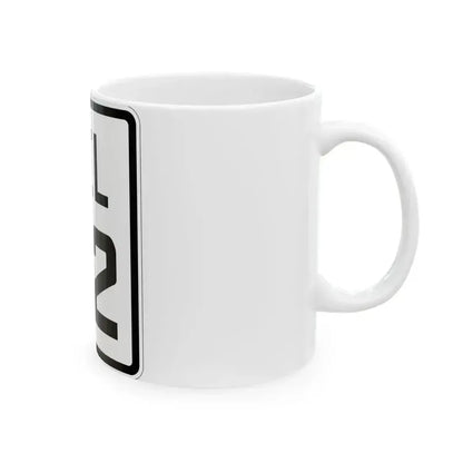 Delaware 82 1926 (Delaware) (Road Sign) White Coffee Mug - Go Mug Yourself
