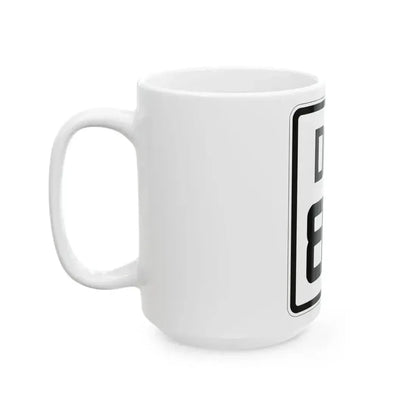 Delaware 82 1926 (Delaware) (Road Sign) White Coffee Mug - Go Mug Yourself