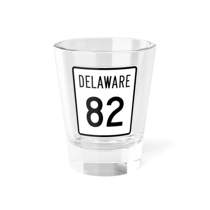 Delaware 82 1955 (Delaware) (Road Sign) Shot Glass 1.5oz 1.5oz - Go Mug Yourself