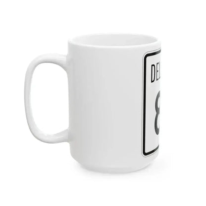 Delaware 82 1955 (Delaware) (Road Sign) White Coffee Mug - Go Mug Yourself