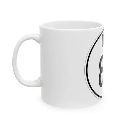 Delaware 82 1964 (Delaware) (Road Sign) White Coffee Mug - Go Mug Yourself