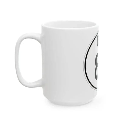 Delaware 82 1964 (Delaware) (Road Sign) White Coffee Mug - Go Mug Yourself