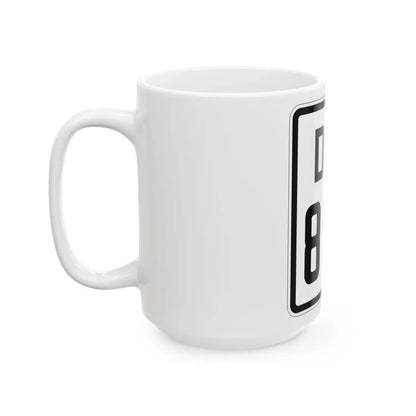 Delaware 896 1926 (Delaware) (Road Sign) White Coffee Mug - Go Mug Yourself