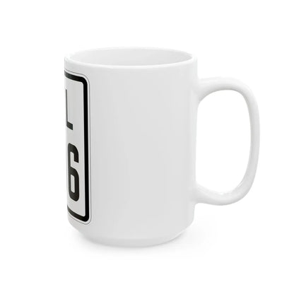 Delaware 896 1926 (Delaware) (Road Sign) White Coffee Mug - Go Mug Yourself
