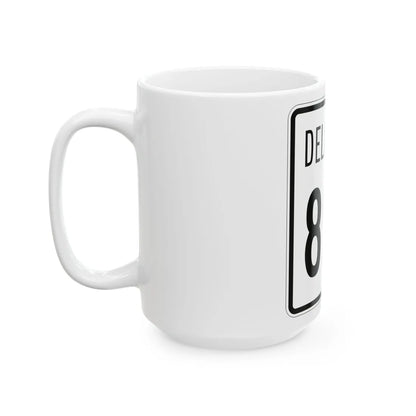 Delaware 896 1955 (Delaware) (Road Sign) White Coffee Mug - Go Mug Yourself