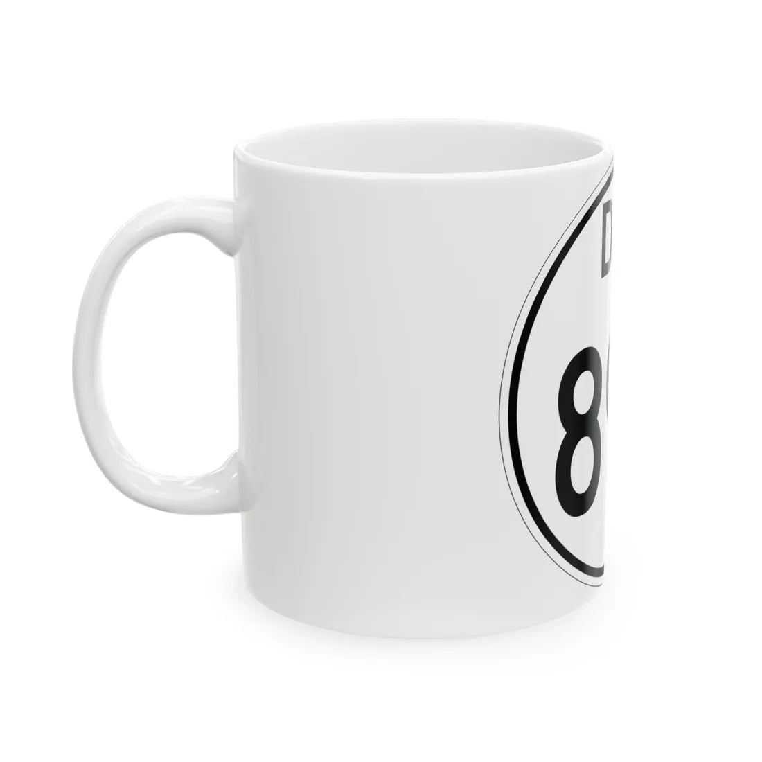 Delaware 896 1964 (Delaware) (Road Sign) White Coffee Mug - Go Mug Yourself