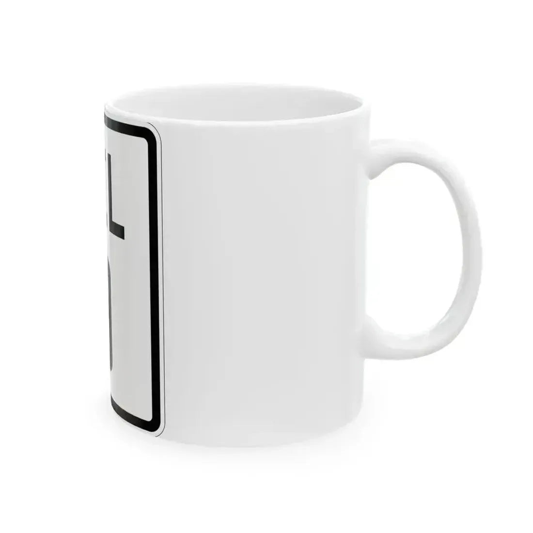 Delaware 9 1926 (Delaware) (Road Sign) White Coffee Mug - Go Mug Yourself