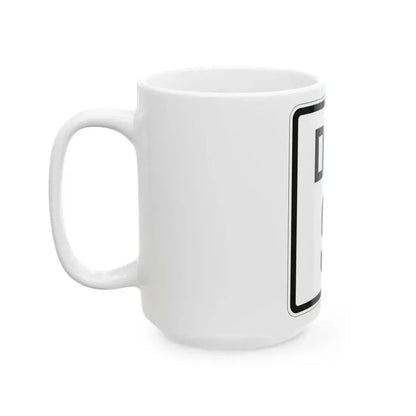 Delaware 9 1926 (Delaware) (Road Sign) White Coffee Mug - Go Mug Yourself