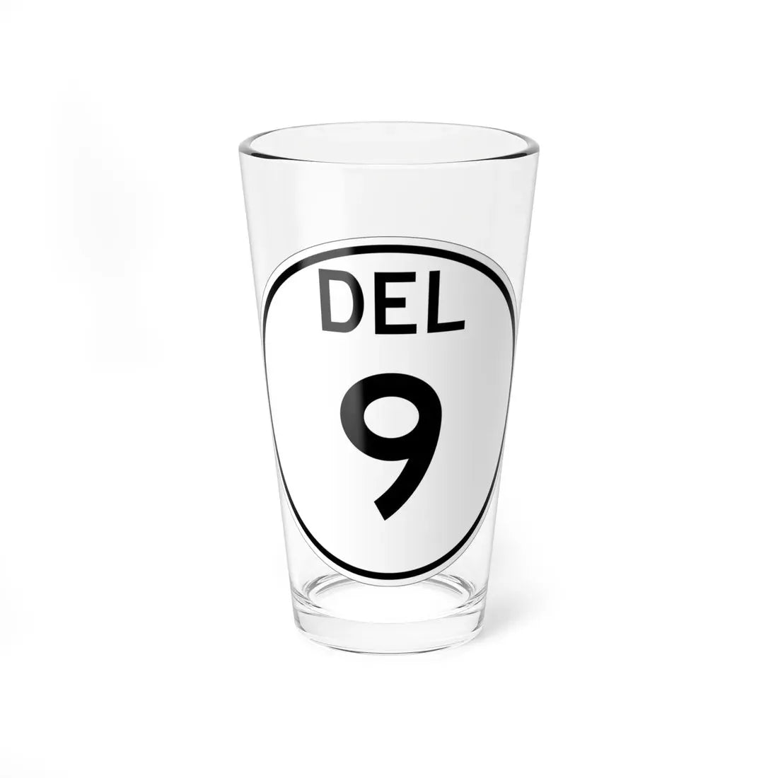 Delaware 9 1964 (Delaware) (Road Sign) Pint Glass 16oz 16oz - Go Mug Yourself