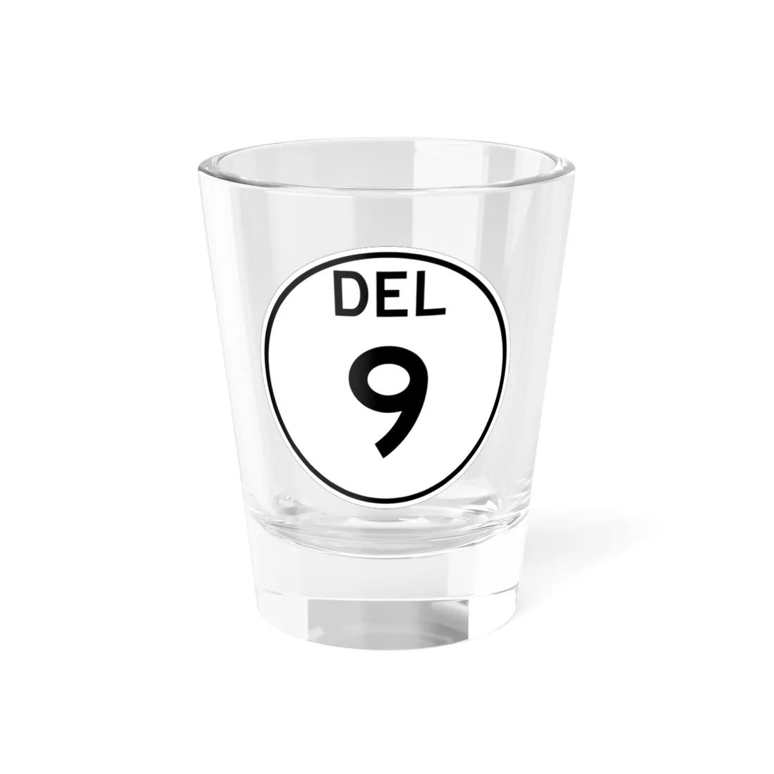Delaware 9 1964 (Delaware) (Road Sign) Shot Glass 1.5oz 1.5oz - Go Mug Yourself