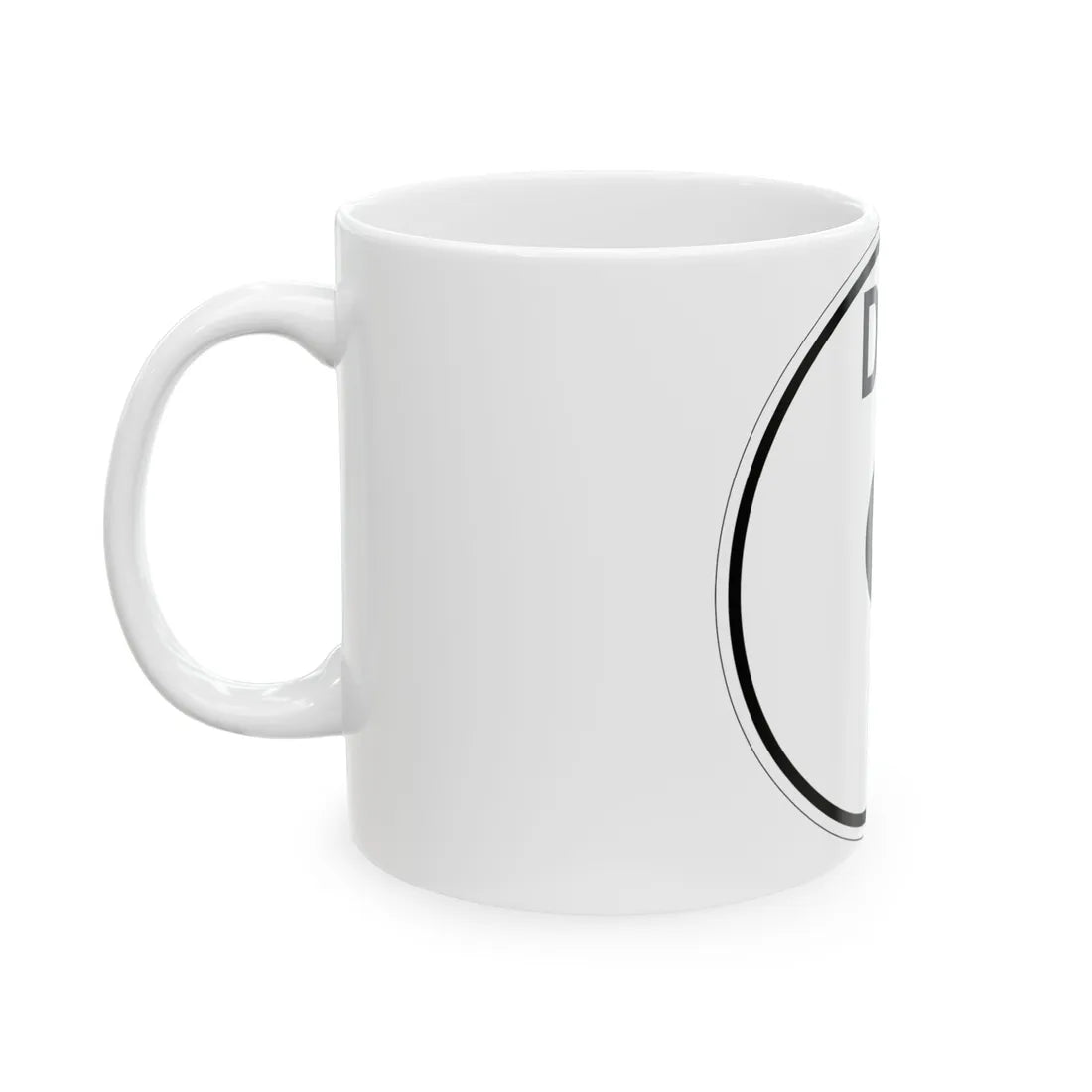 Delaware 9 1964 (Delaware) (Road Sign) White Coffee Mug - Go Mug Yourself