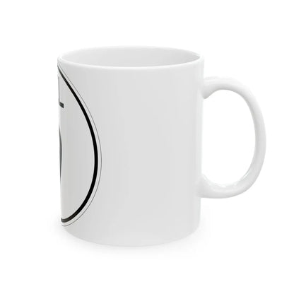 Delaware 9 1964 (Delaware) (Road Sign) White Coffee Mug - Go Mug Yourself