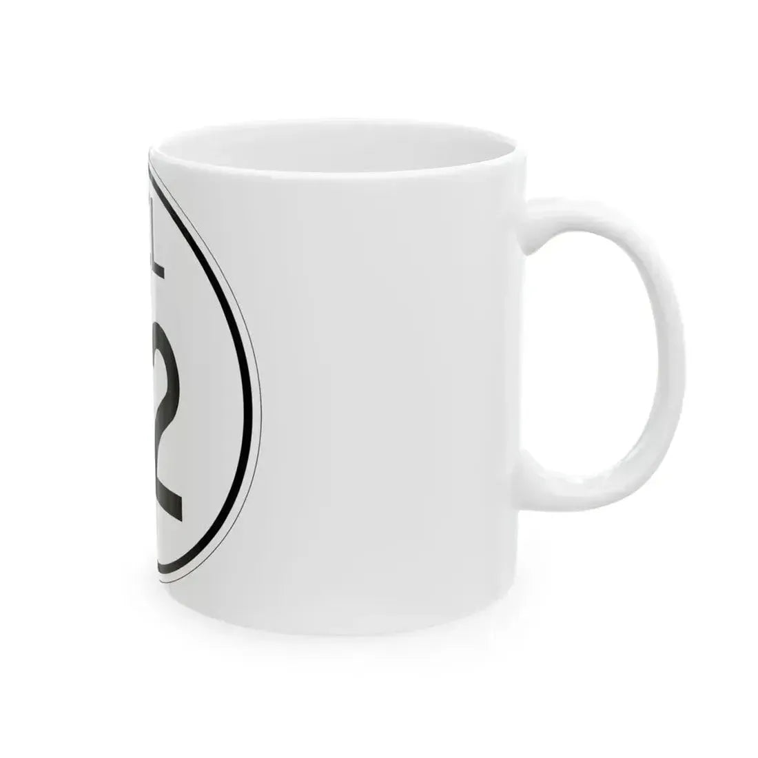 Delaware 92 1964 (Delaware) (Road Sign) White Coffee Mug - Go Mug Yourself