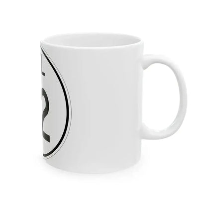 Delaware 92 1964 (Delaware) (Road Sign) White Coffee Mug - Go Mug Yourself