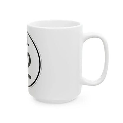 Delaware 92 1964 (Delaware) (Road Sign) White Coffee Mug - Go Mug Yourself