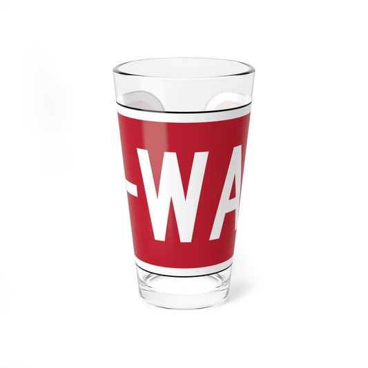 Delaware R1-3-2-DE (Delaware) (Road Sign) Pint Glass 16oz 16oz - Go Mug Yourself