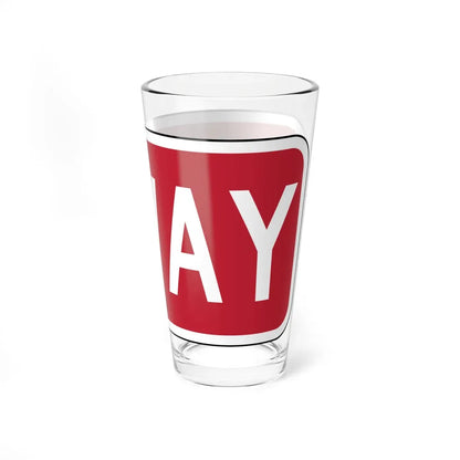 Delaware R1-3-2-DE (Delaware) (Road Sign) Pint Glass 16oz - Go Mug Yourself