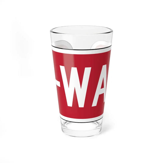 Delaware R1-3-3-DE (Delaware) (Road Sign) Pint Glass 16oz 16oz - Go Mug Yourself