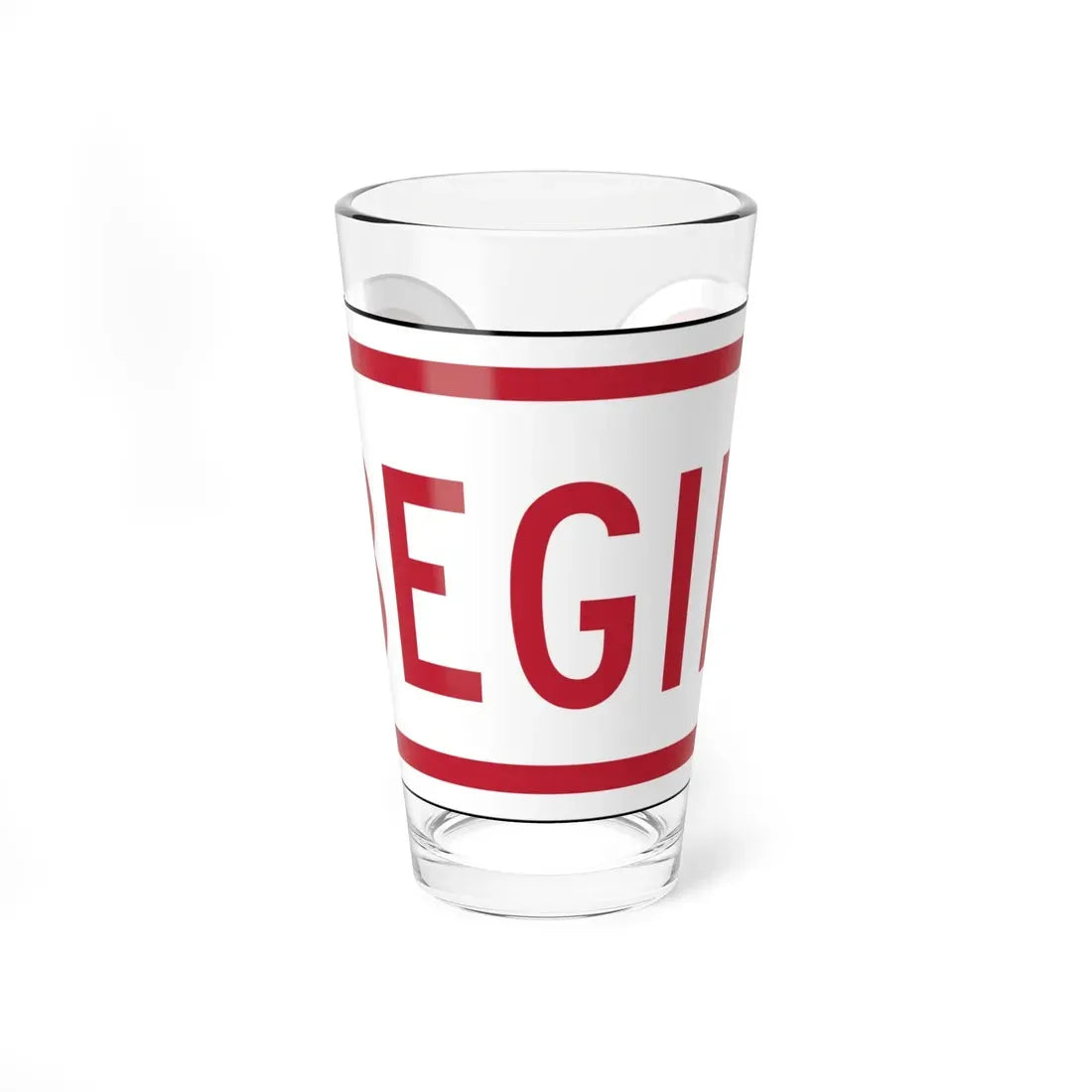 Delaware R7-202a-DE (Delaware) (Road Sign) Pint Glass 16oz 16oz - Go Mug Yourself
