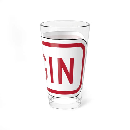 Delaware R7-202a-DE (Delaware) (Road Sign) Pint Glss 16oz - Go Mug Yourself