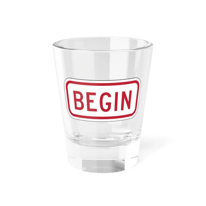 Delaware R7-202a-DE (Delaware) (Road Sign) Shot Glass 1.5oz 1.5oz - Go Mug Yourself